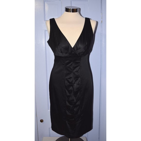Calvin Klein Dresses & Skirts - Calvin Klein Black Satin Cocktail Dress size  4